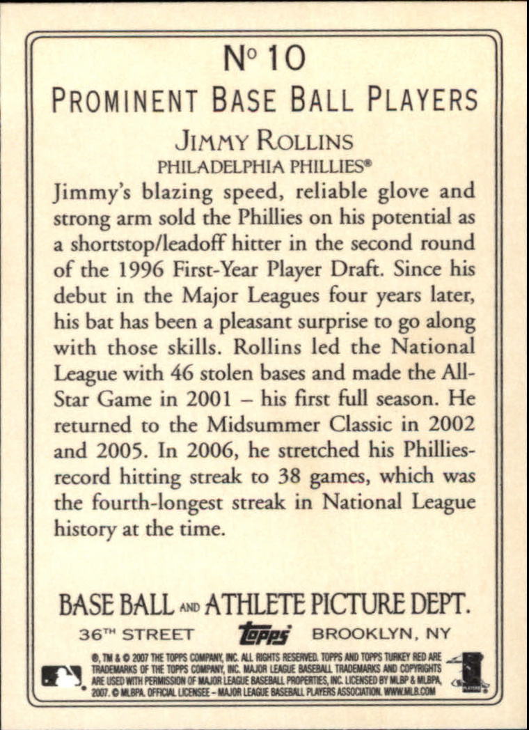 2007 Topps Turkey Red Baseball - Picture 19 of 355