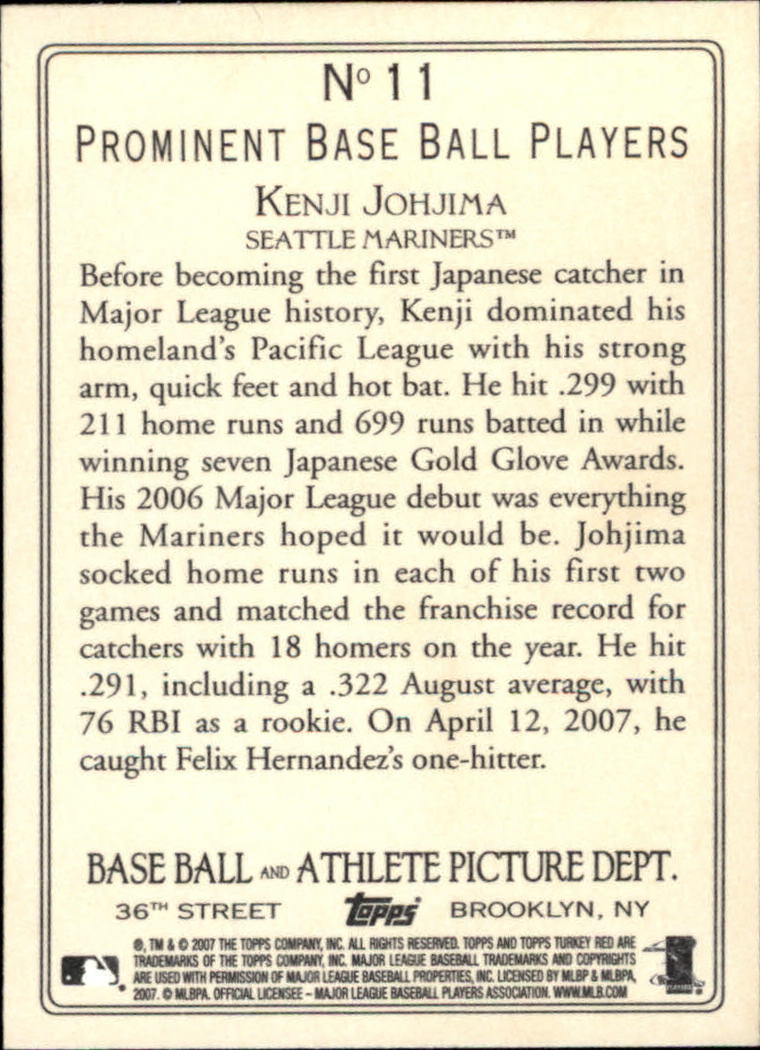 2007 Topps Turkey Red Baseball - Picture 21 of 355