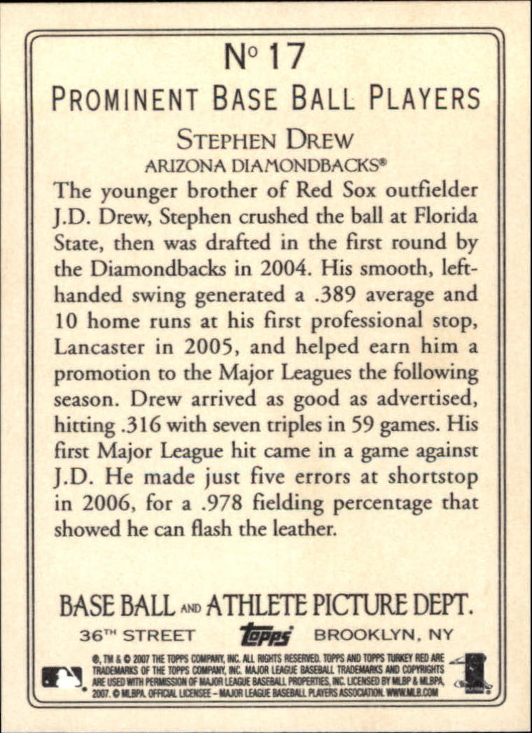2007 Topps Turkey Red Baseball - Picture 33 of 355