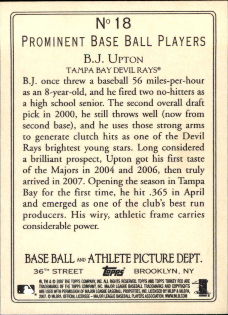 2007 Topps Turkey Red Baseball - Picture 35 of 355