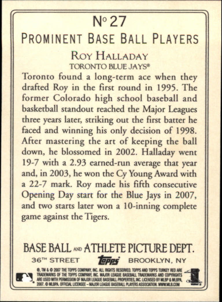 2007 Topps Turkey Red Baseball - Picture 53 of 355