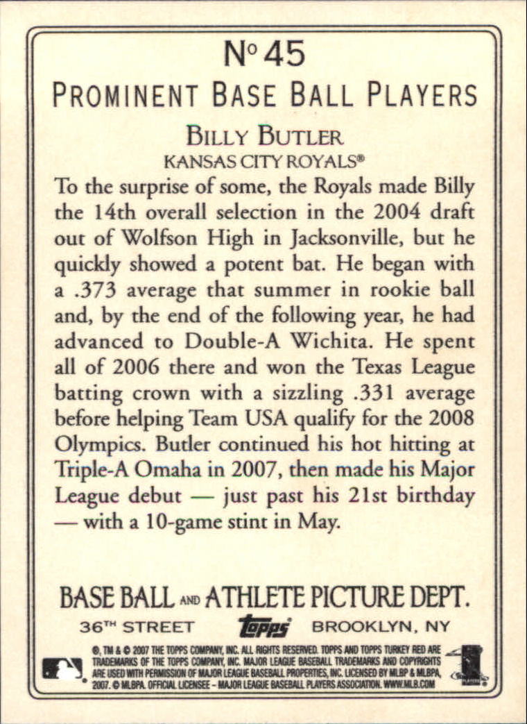 2007 Topps Turkey Red Baseball - Picture 87 of 355