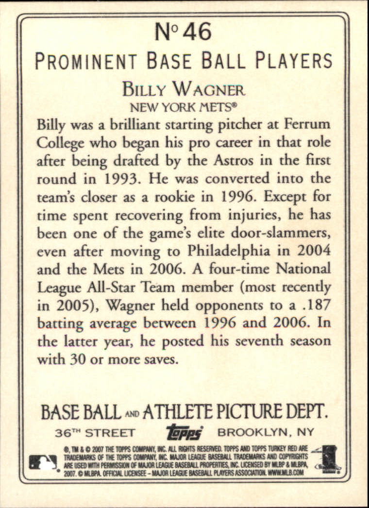 2007 Topps Turkey Red Baseball - Picture 89 of 355