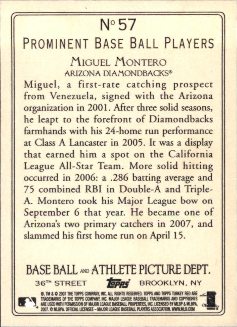 2007 Topps Turkey Red Baseball - Picture 107 of 355