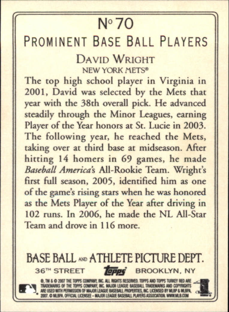 2007 Topps Turkey Red Baseball - Picture 127 of 355