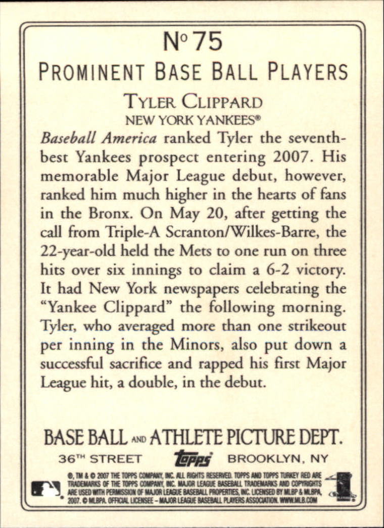 2007 Topps Turkey Red Baseball - Picture 131 of 355