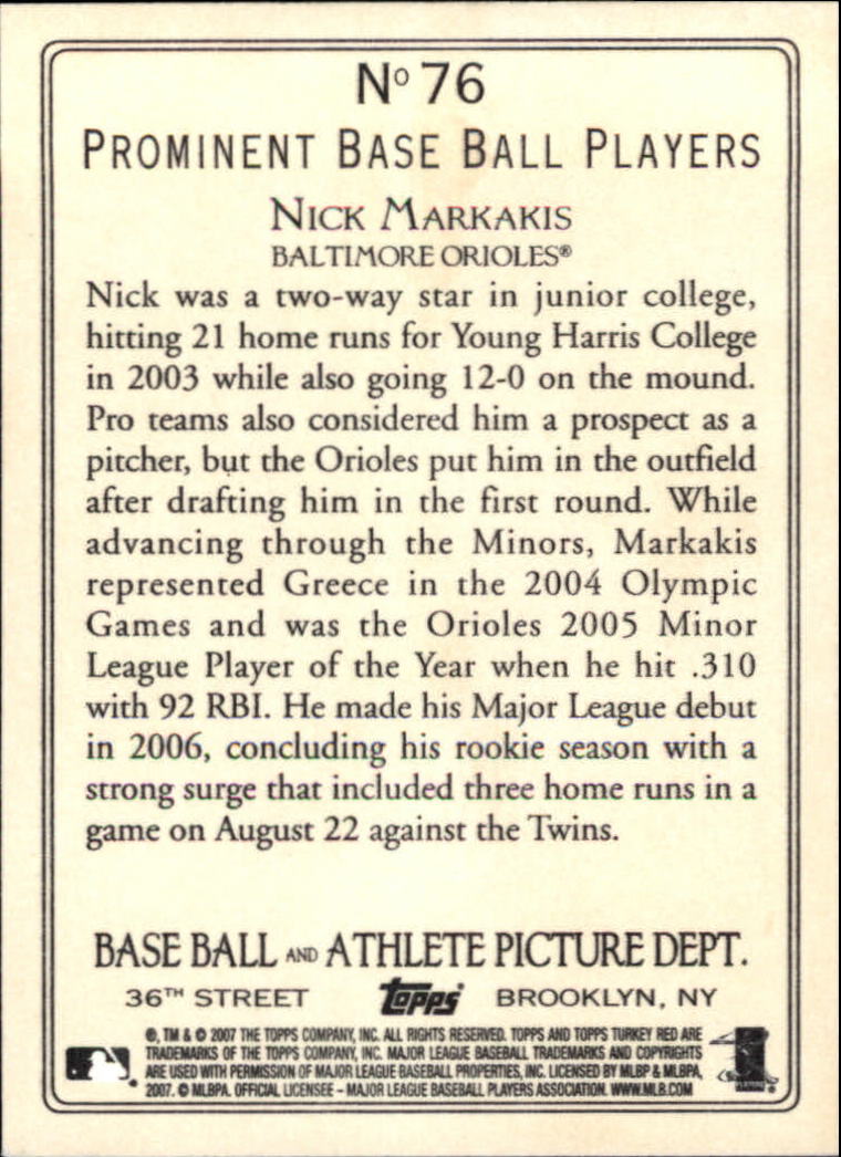 2007 Topps Turkey Red Baseball - Picture 133 of 355