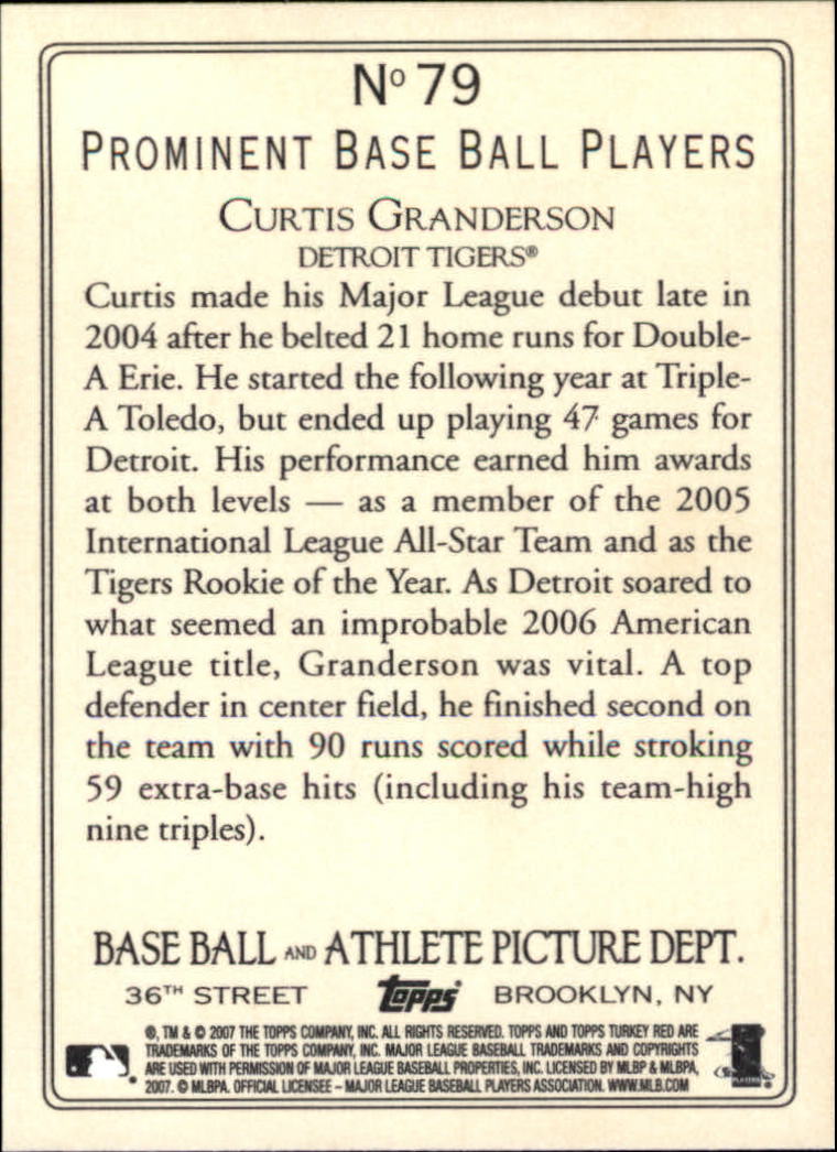 2007 Topps Turkey Red Baseball - Picture 139 of 355