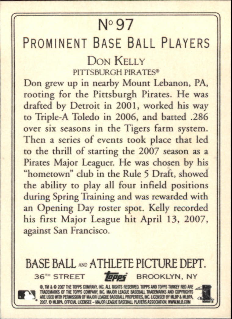 2007 Topps Turkey Red Baseball - Picture 167 of 355