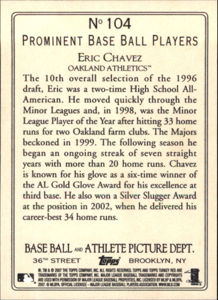 2007 Topps Turkey Red Baseball - Picture 179 of 355