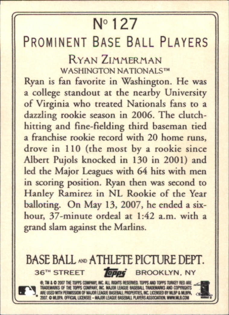 2007 Topps Turkey Red Baseball - Picture 217 of 355