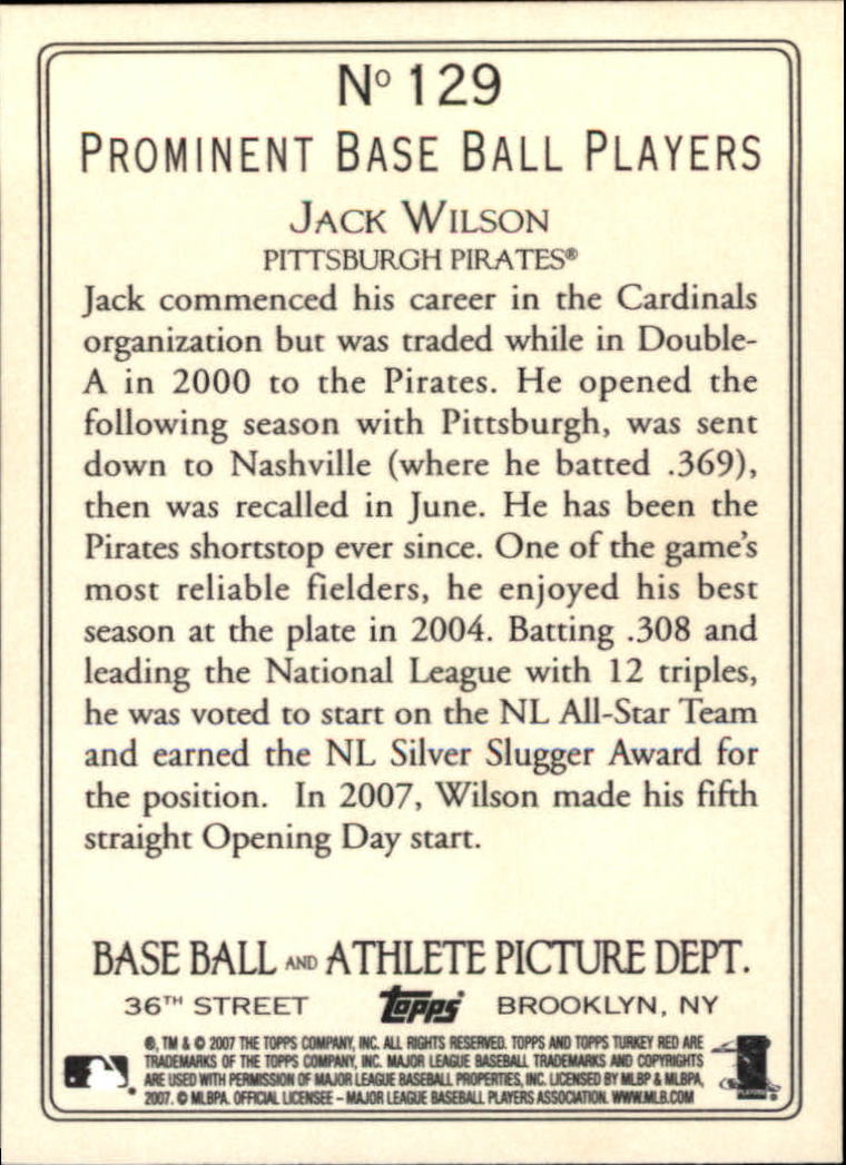 2007 Topps Turkey Red Baseball - Picture 219 of 355