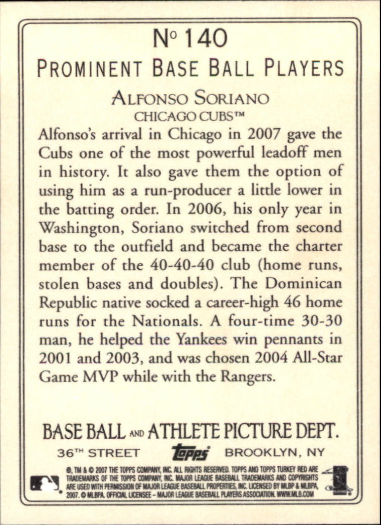 2007 Topps Turkey Red Baseball - Picture 233 of 355