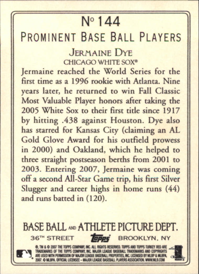 2007 Topps Turkey Red Baseball - Picture 239 of 355