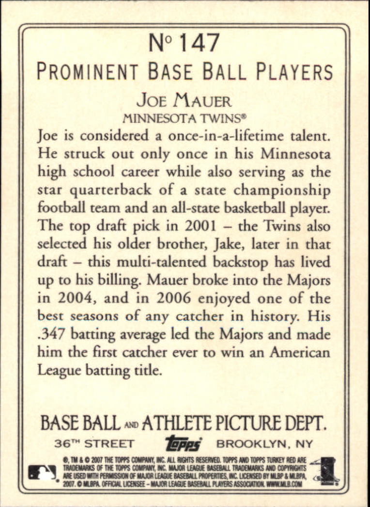 2007 Topps Turkey Red Baseball - Picture 243 of 355