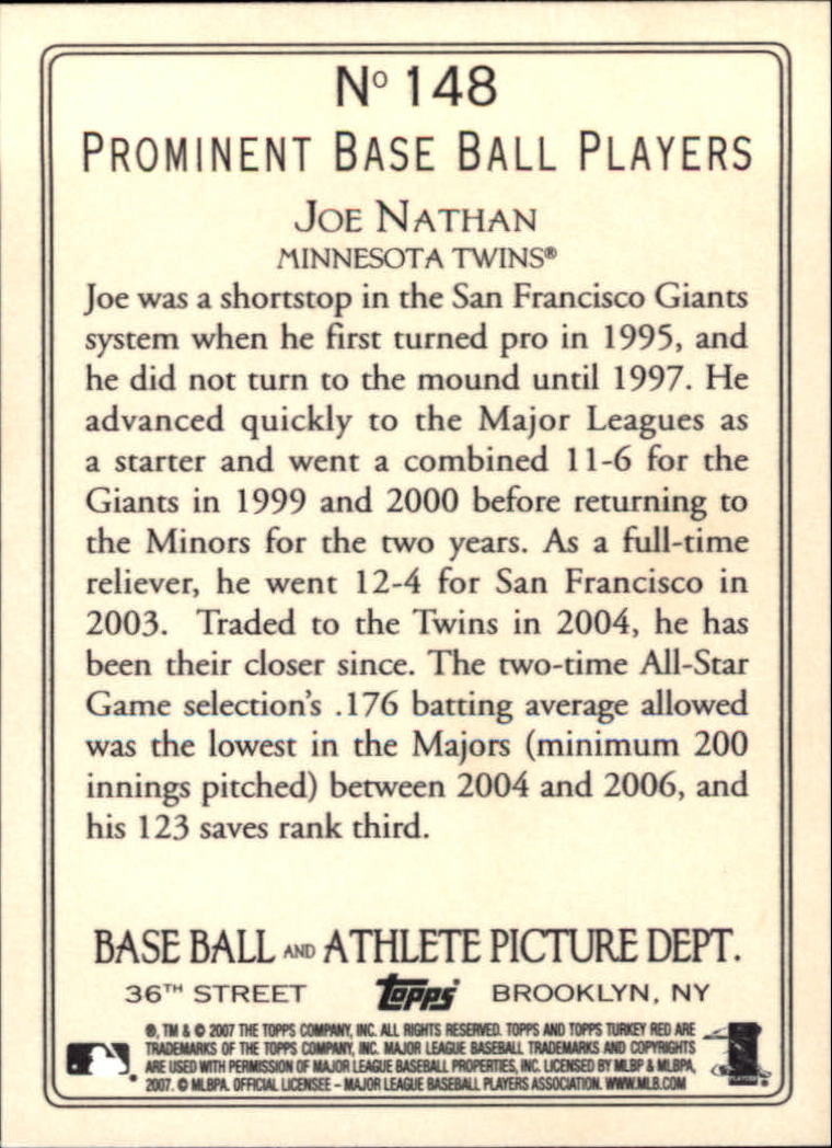 2007 Topps Turkey Red Baseball - Picture 245 of 355