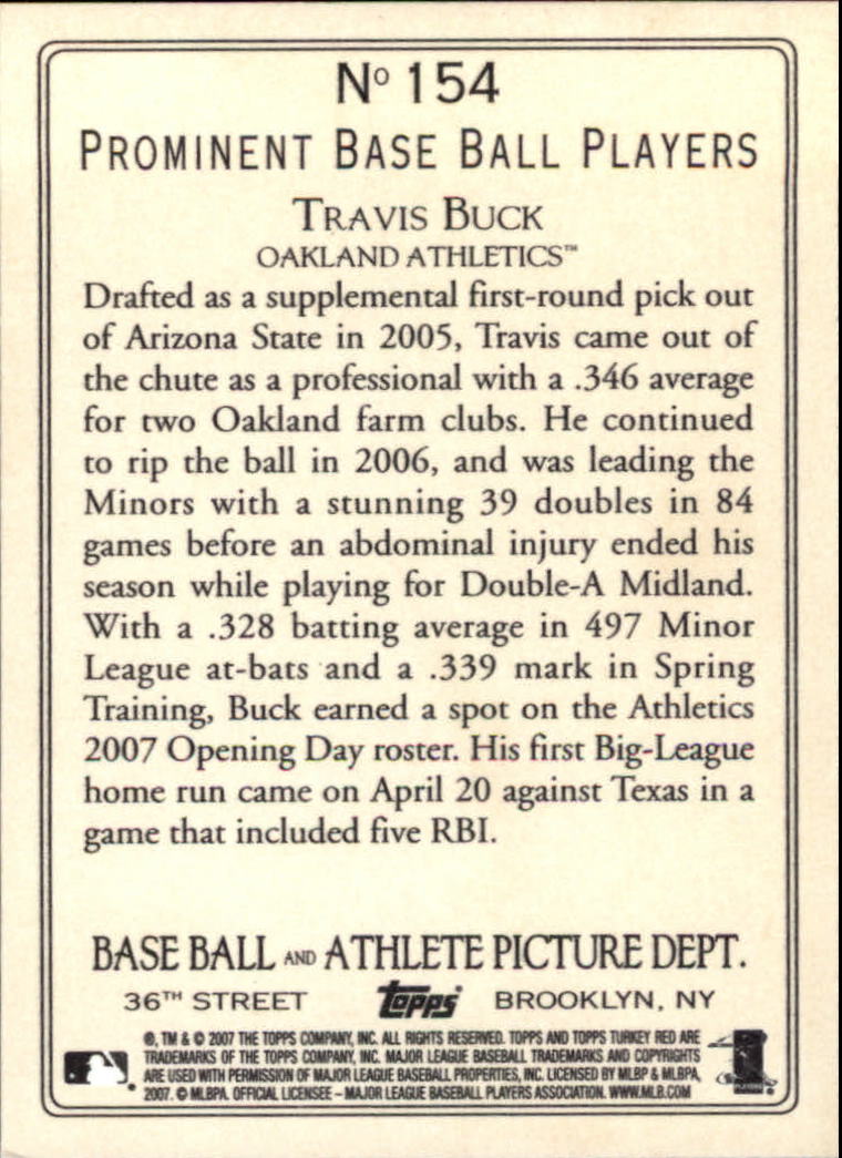 2007 Topps Turkey Red Baseball - Picture 255 of 355