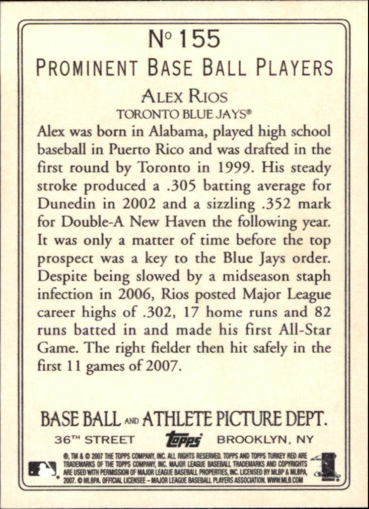 2007 Topps Turkey Red Baseball - Picture 257 of 355