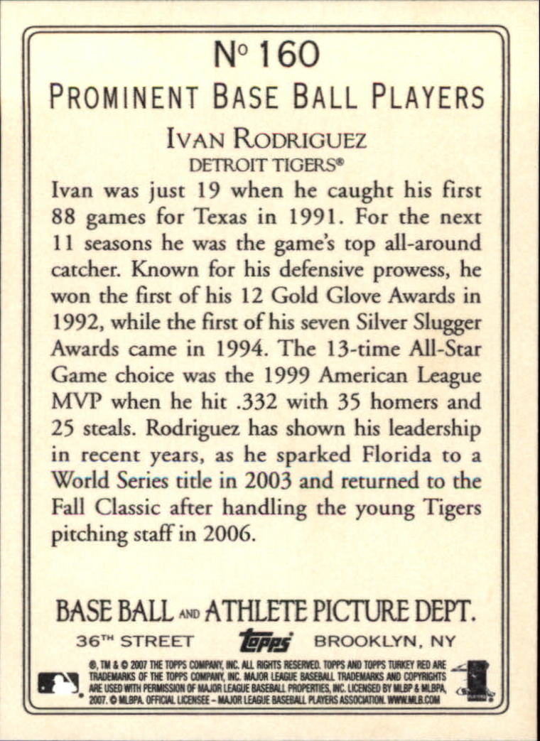 2007 Topps Turkey Red Baseball - Picture 267 of 355