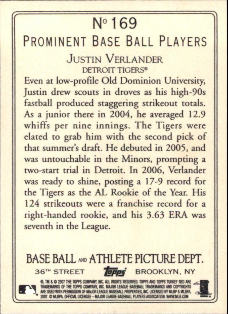 2007 Topps Turkey Red Baseball - Picture 283 of 355