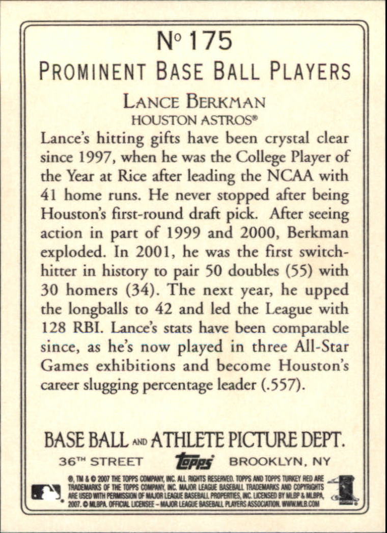 2007 Topps Turkey Red Baseball - Picture 291 of 355