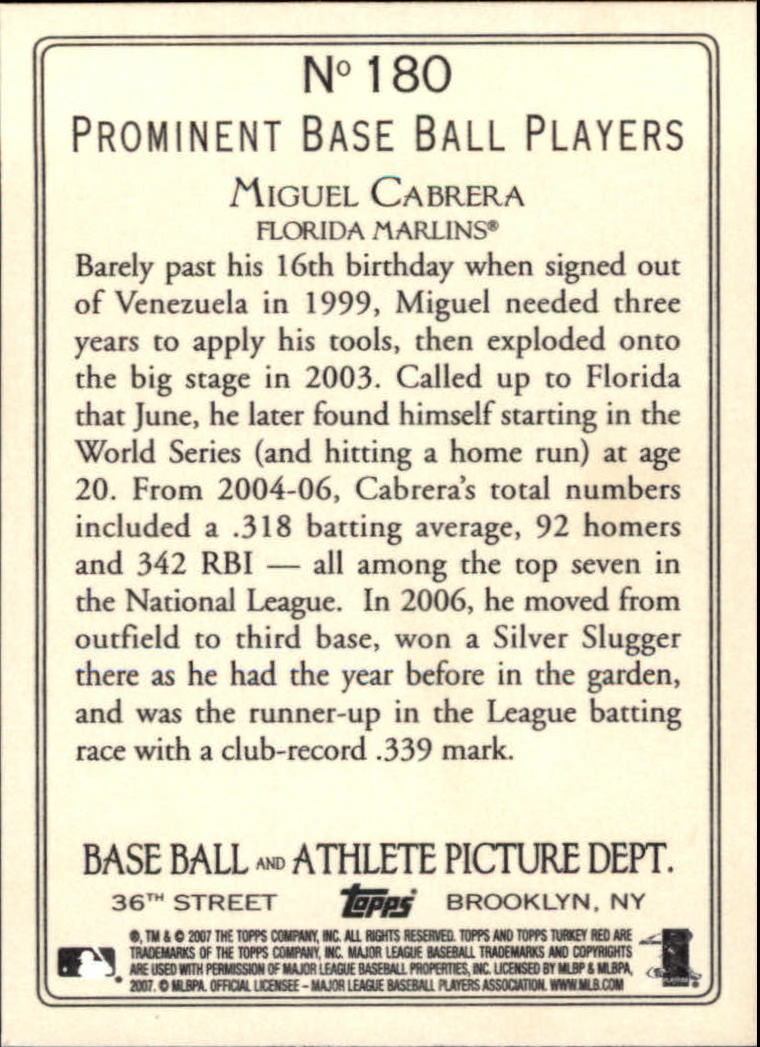 2007 Topps Turkey Red Baseball - Picture 299 of 355