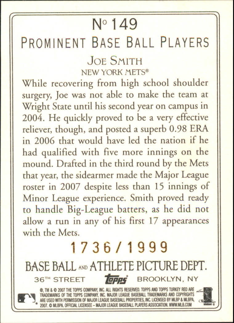 2007 Topps Turkey Red Baseball - Picture 333 of 355