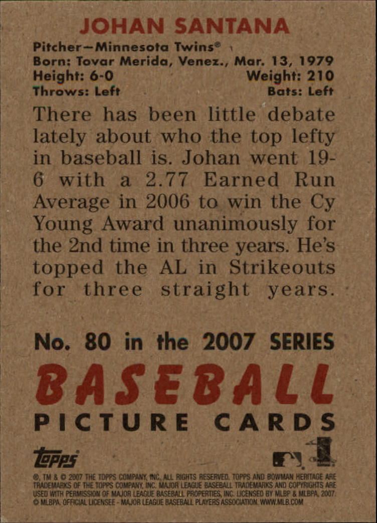 A5534- 2007 Bowman Heritage Baseball Insert Cards -You Pick- 15+ FREE US SHIP - Picture 193 of 294