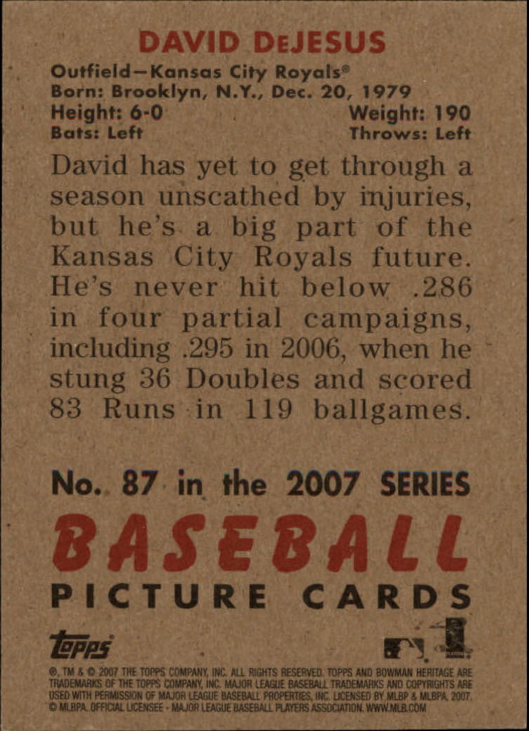 A5534- 2007 Bowman Heritage Baseball Insert Cards -You Pick- 15+ FREE US SHIP - Picture 138 of 294