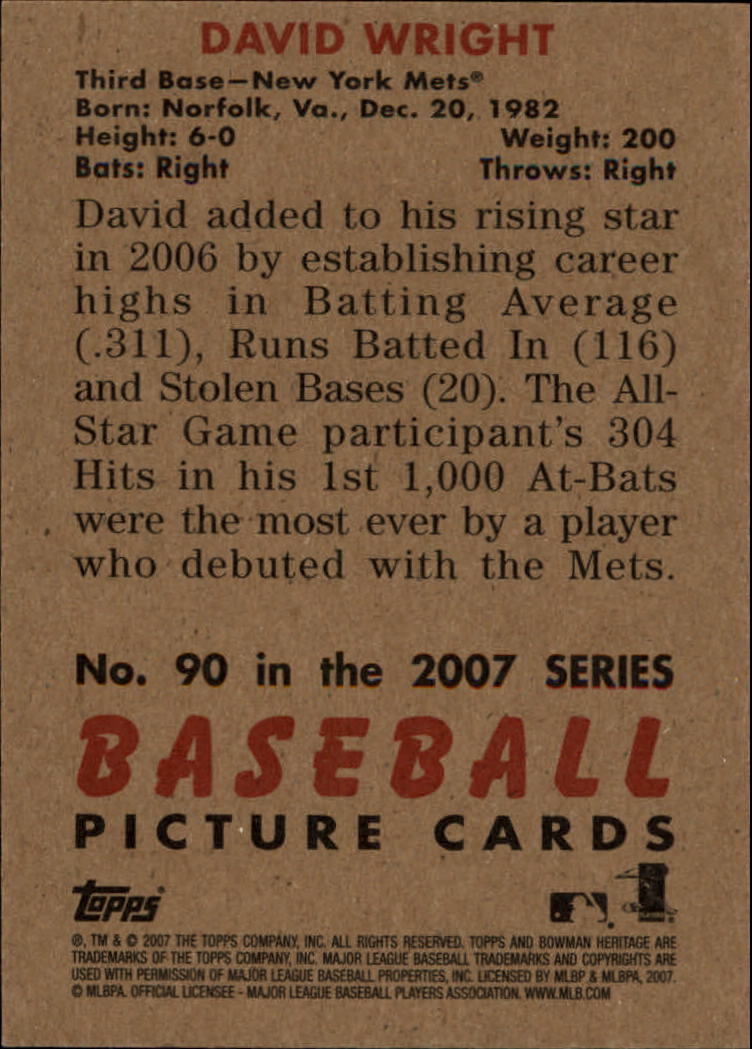 A5534- 2007 Bowman Heritage Baseball Insert Cards -You Pick- 15+ FREE US SHIP - Picture 225 of 294