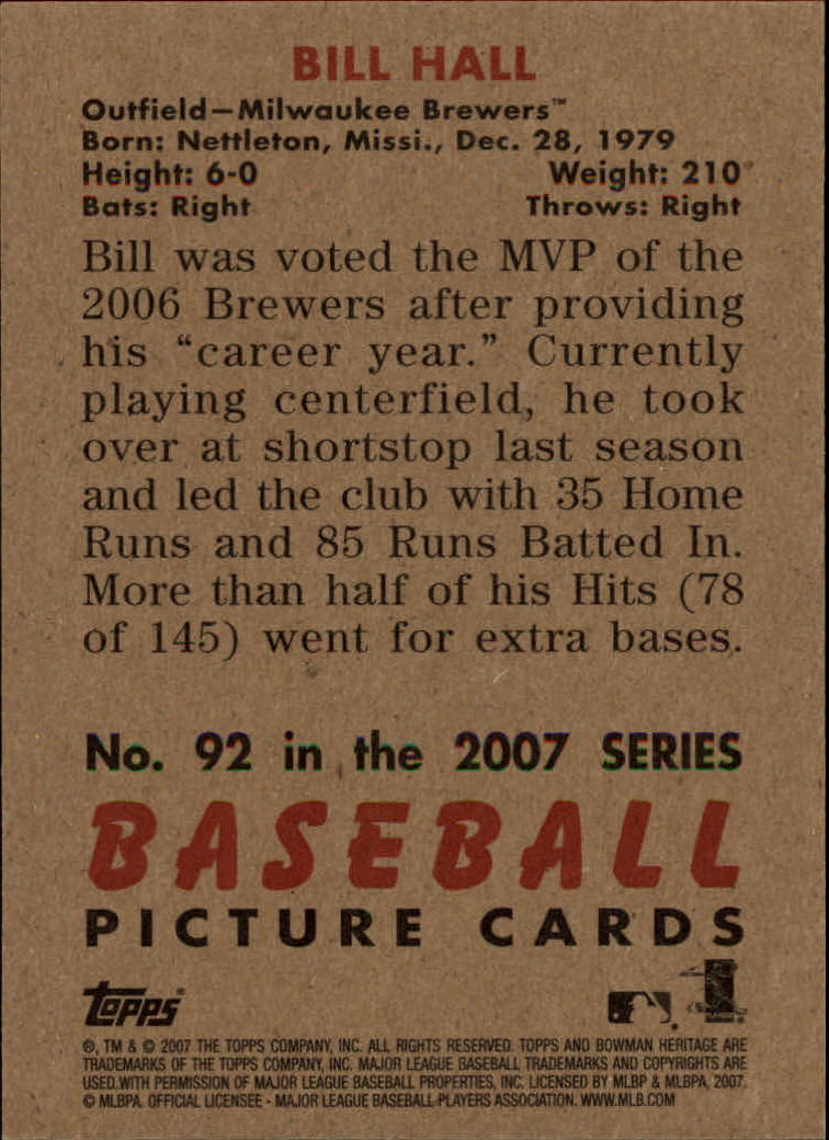 A5534- 2007 Bowman Heritage Baseball Insert Cards -You Pick- 15+ FREE US SHIP - Picture 130 of 294