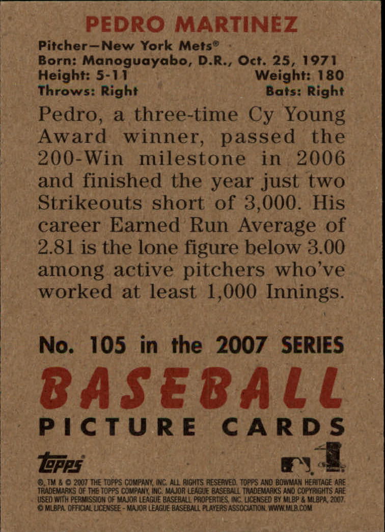 A5534- 2007 Bowman Heritage Baseball Insert Cards -You Pick- 15+ FREE US SHIP - Picture 197 of 294