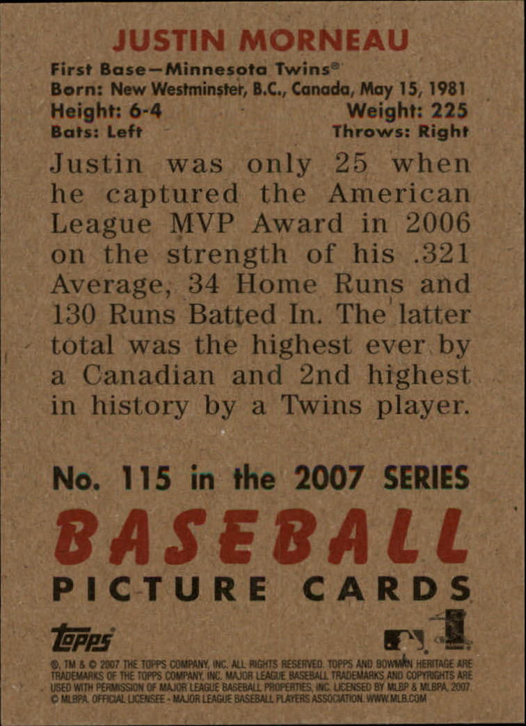 A5534- 2007 Bowman Heritage Baseball Insert Cards -You Pick- 15+ FREE US SHIP - Picture 166 of 294