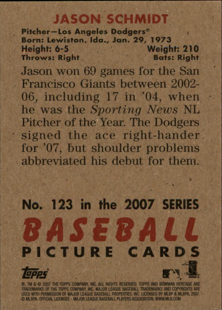 A5534- 2007 Bowman Heritage Baseball Insert Cards -You Pick- 15+ FREE US SHIP - Picture 29 of 294