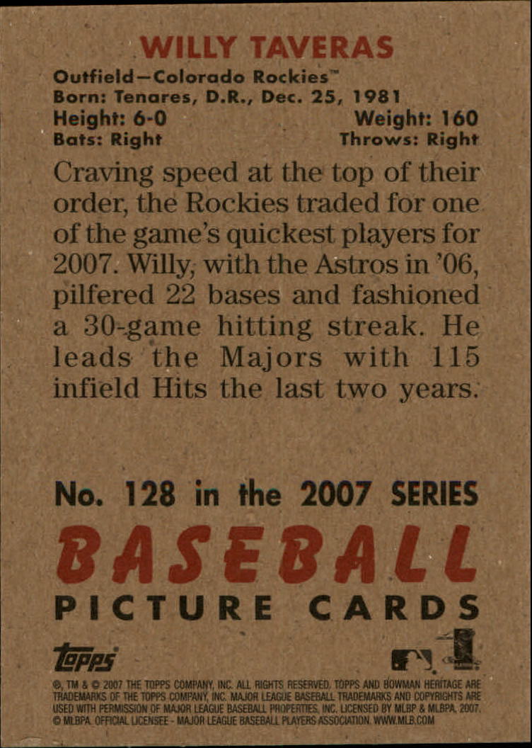 A5534- 2007 Bowman Heritage Baseball Insert Cards -You Pick- 15+ FREE US SHIP - Picture 5 of 294