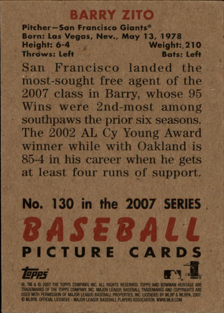 A5534- 2007 Bowman Heritage Baseball Insert Cards -You Pick- 15+ FREE US SHIP - Picture 170 of 294