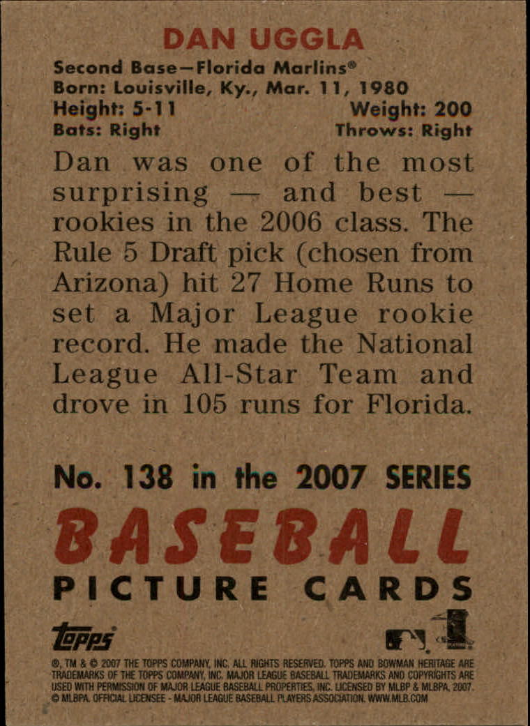 A5534- 2007 Bowman Heritage Baseball Insert Cards -You Pick- 15+ FREE US SHIP - Picture 88 of 294