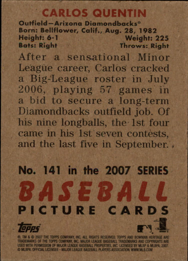 A5534- 2007 Bowman Heritage Baseball Insert Cards -You Pick- 15+ FREE US SHIP - Picture 144 of 294