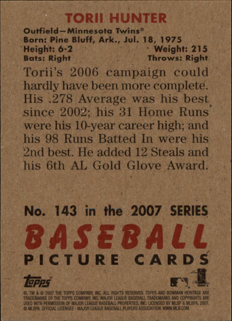 A5534- 2007 Bowman Heritage Baseball Insert Cards -You Pick- 15+ FREE US SHIP - Picture 45 of 294