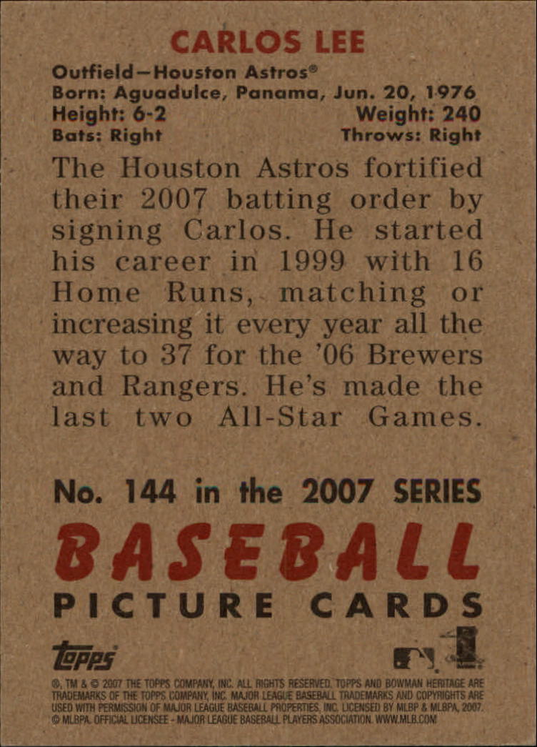 A5534- 2007 Bowman Heritage Baseball Insert Cards -You Pick- 15+ FREE US SHIP - Picture 84 of 294