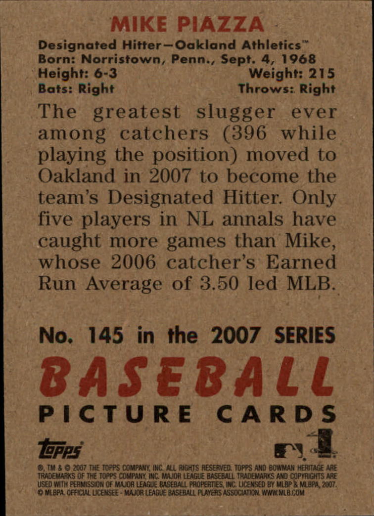 A5534- 2007 Bowman Heritage Baseball Insert Cards -You Pick- 15+ FREE US SHIP - Picture 247 of 294