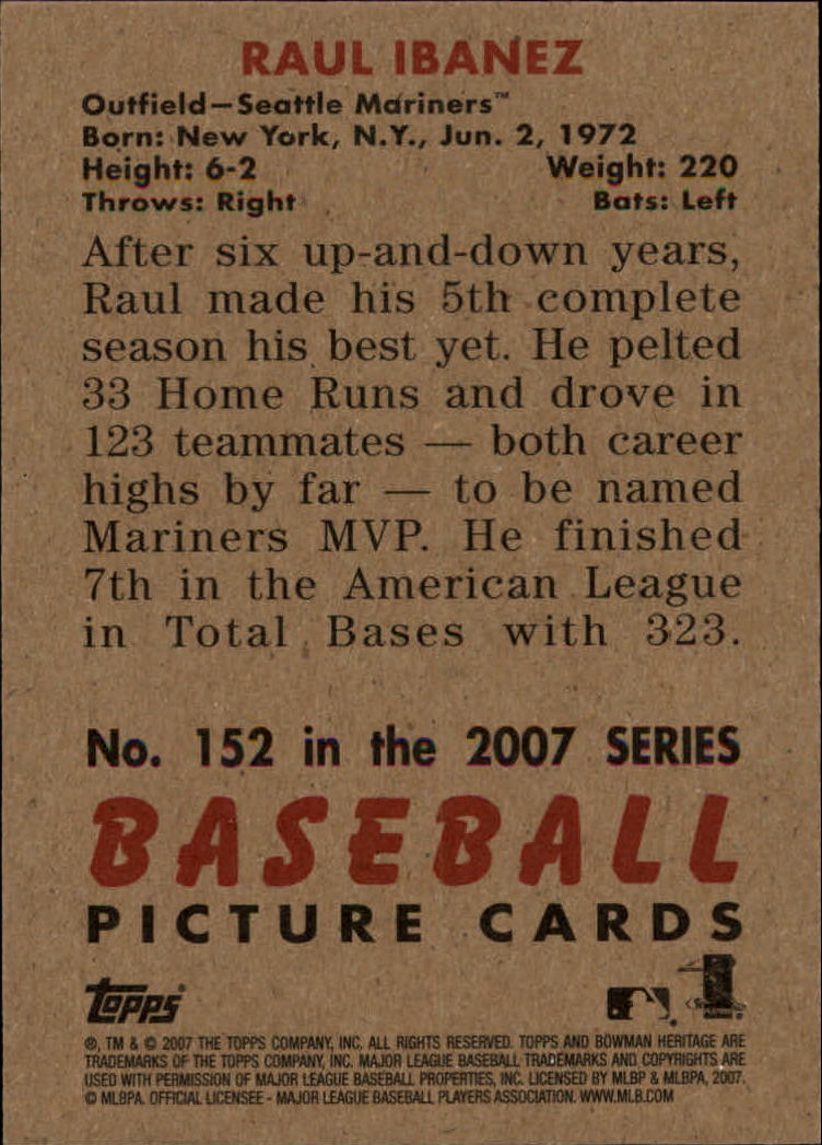 A5534- 2007 Bowman Heritage Baseball Insert Cards -You Pick- 15+ FREE US SHIP - Picture 207 of 294