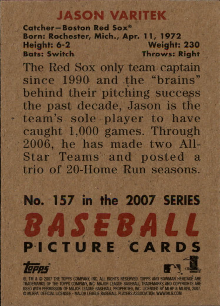 A5534- 2007 Bowman Heritage Baseball Insert Cards -You Pick- 15+ FREE US SHIP - Picture 243 of 294