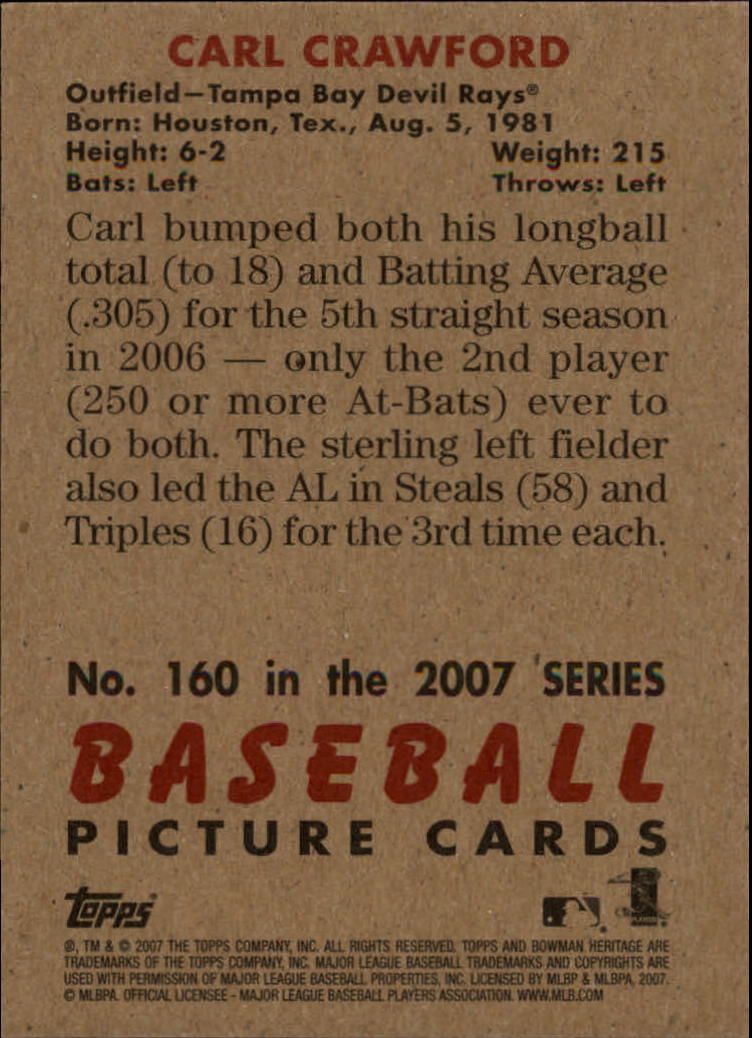 A5534- 2007 Bowman Heritage Baseball Insert Cards -You Pick- 15+ FREE US SHIP - Picture 158 of 294