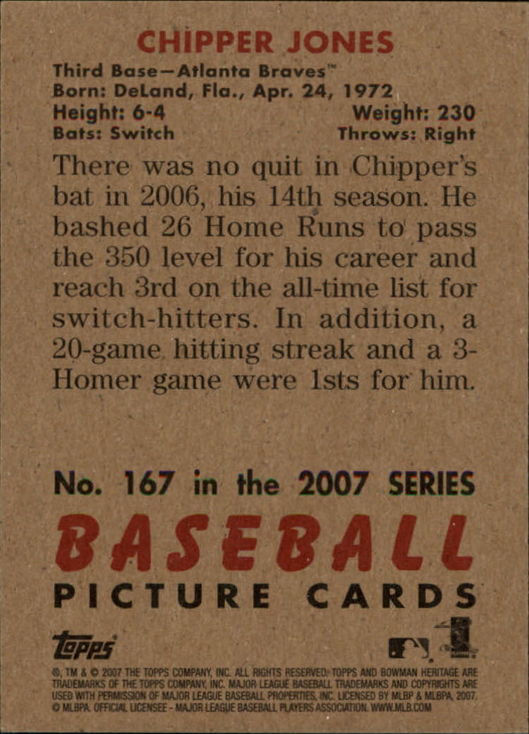 A5534- 2007 Bowman Heritage Baseball Insert Cards -You Pick- 15+ FREE US SHIP - Picture 237 of 294