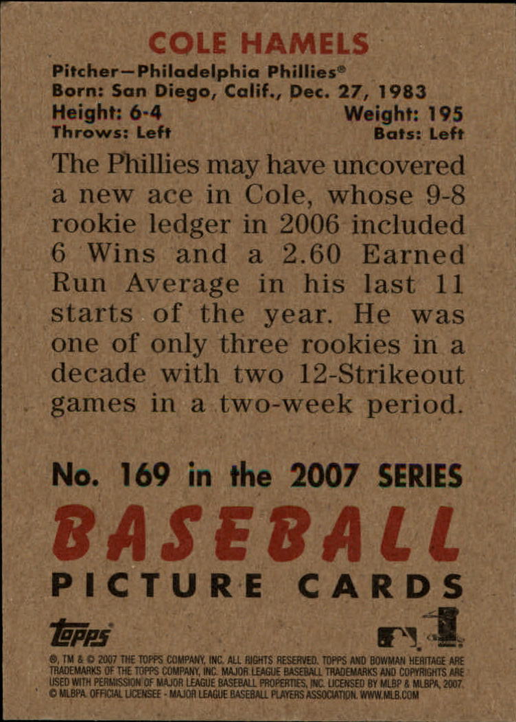 A5534- 2007 Bowman Heritage Baseball Insert Cards -You Pick- 15+ FREE US SHIP - Picture 227 of 294