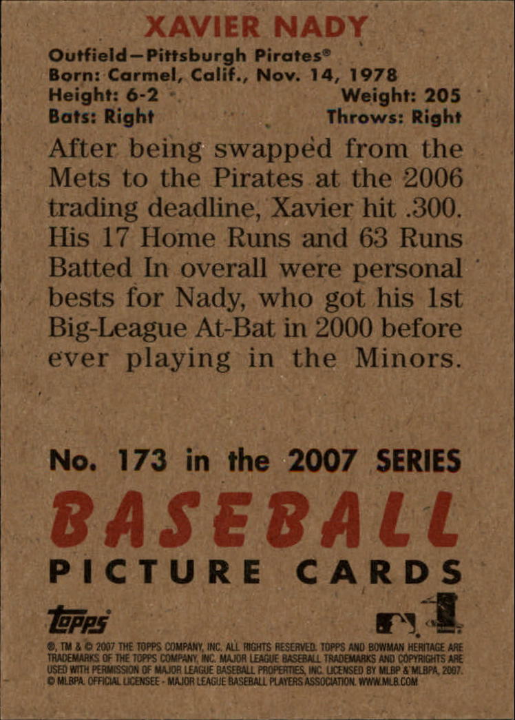 A5534- 2007 Bowman Heritage Baseball Insert Cards -You Pick- 15+ FREE US SHIP - Picture 92 of 294