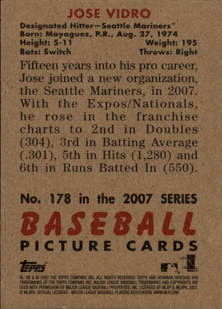 A5534- 2007 Bowman Heritage Baseball Insert Cards -You Pick- 15+ FREE US SHIP - Picture 27 of 294