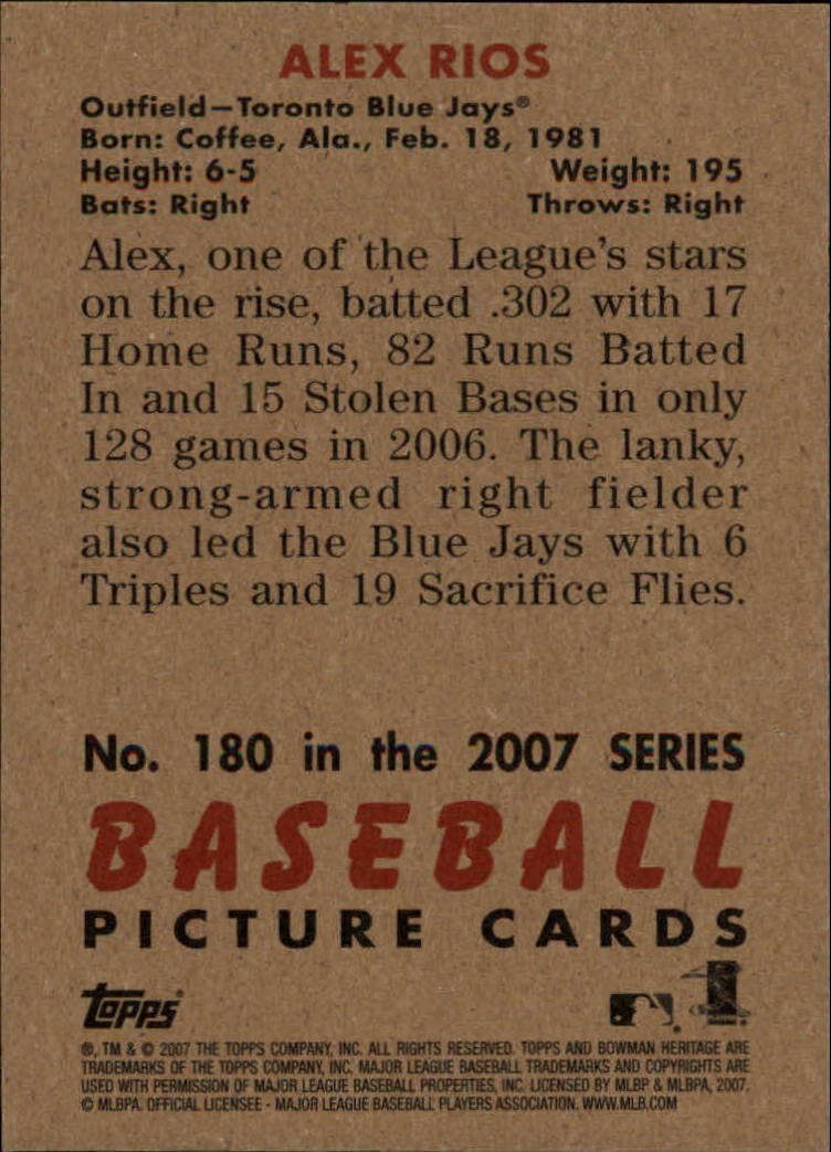 A5534- 2007 Bowman Heritage Baseball Insert Cards -You Pick- 15+ FREE US SHIP - Picture 86 of 294