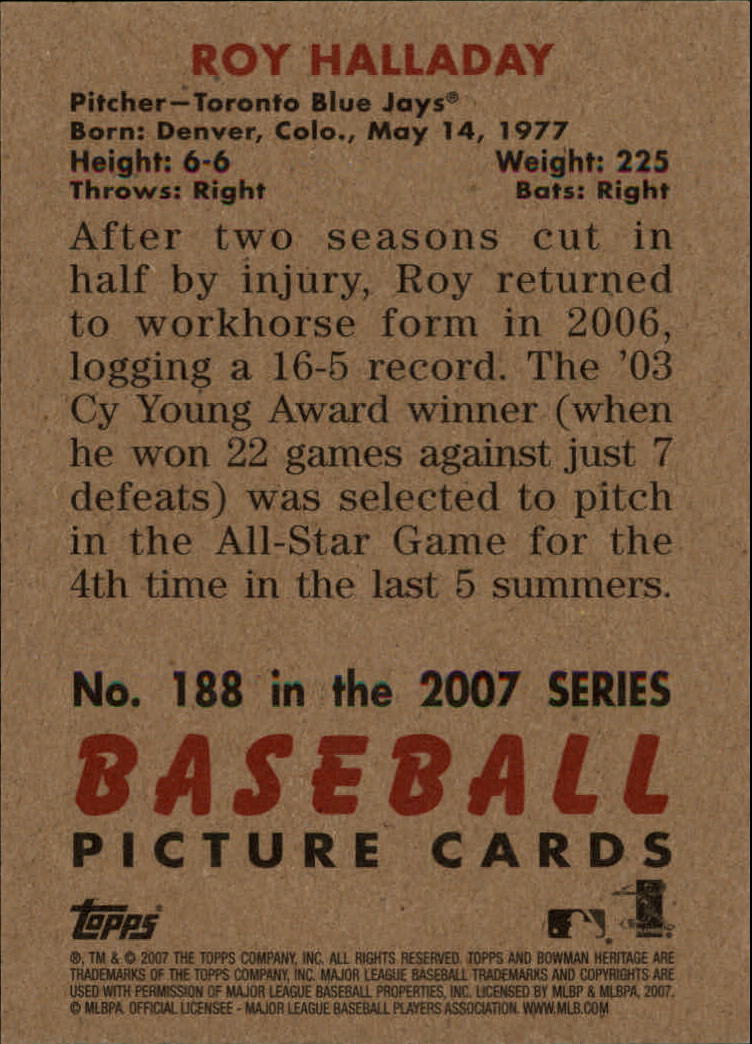 A5534- 2007 Bowman Heritage Baseball Insert Cards -You Pick- 15+ FREE US SHIP - Picture 211 of 294